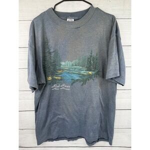 Vintage Red River‎ New Mexico Landscape Graphic T-Shirt XL